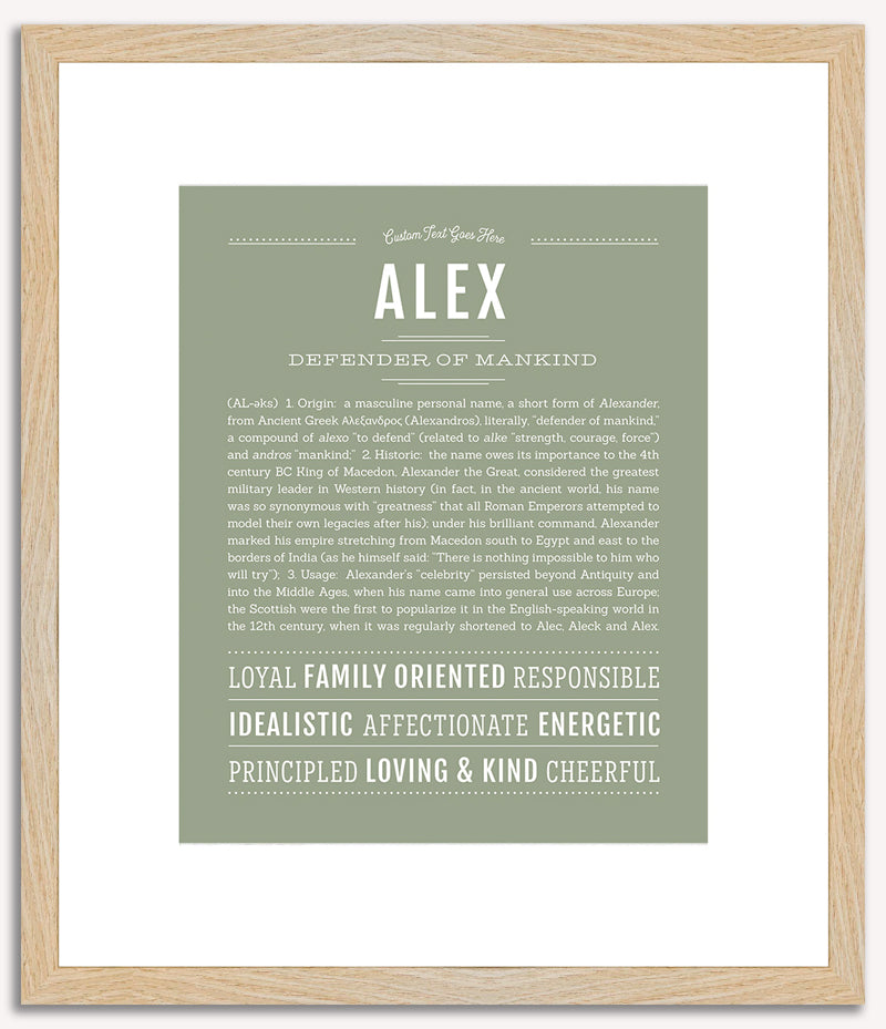 Alex (male) | Name Art Print