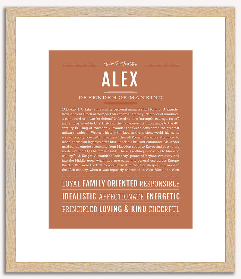 Alex (male) | Name Art Print