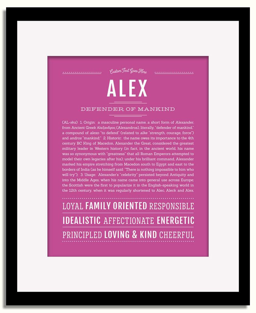 Frame Options | Dark Pink | Black Frame, Matted