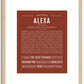 Alexa | Name Art Print