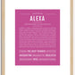 Alexa | Name Art Print