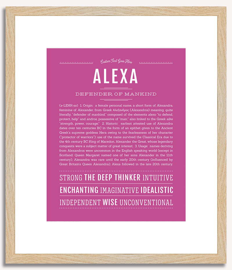 Alexa | Name Art Print