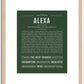 Alexa | Name Art Print