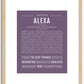 Alexa | Name Art Print