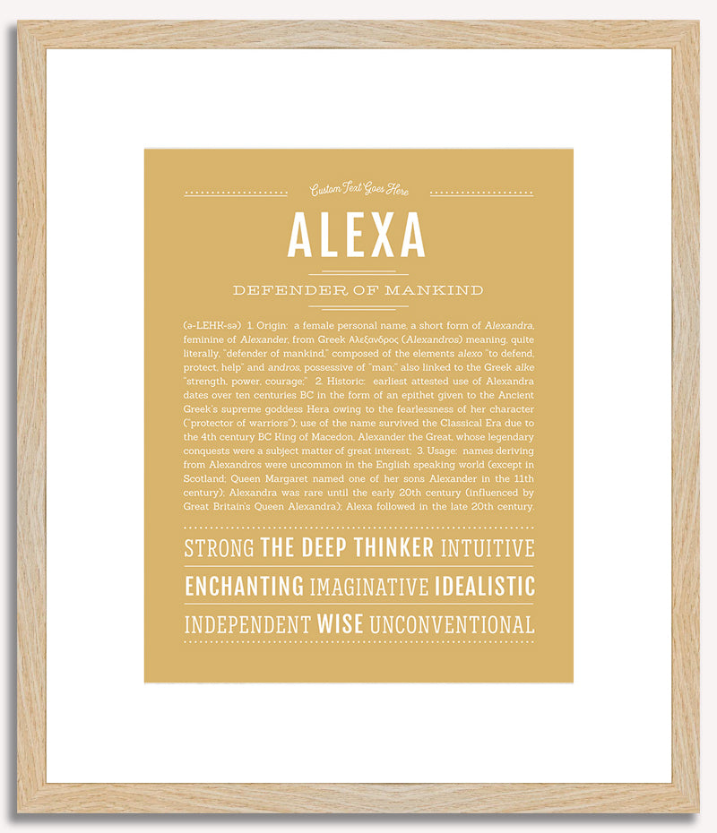 Alexa | Name Art Print