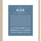 Alexa | Name Art Print