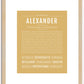 Alexander | Name Art Print