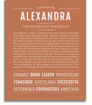 Alexandra | Name Art Print – Name Stories