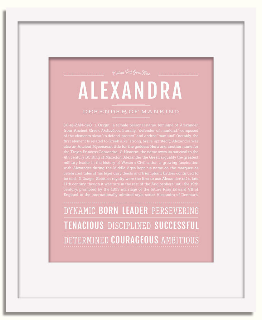 Frame Options | Dusty Rose | White Frame, Matted