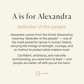 Alexandra Name Stories® keepsake card