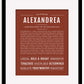Frame Options | Bordeaux | Maple Frame, Matted