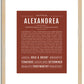Alexandrea | Name Art Print