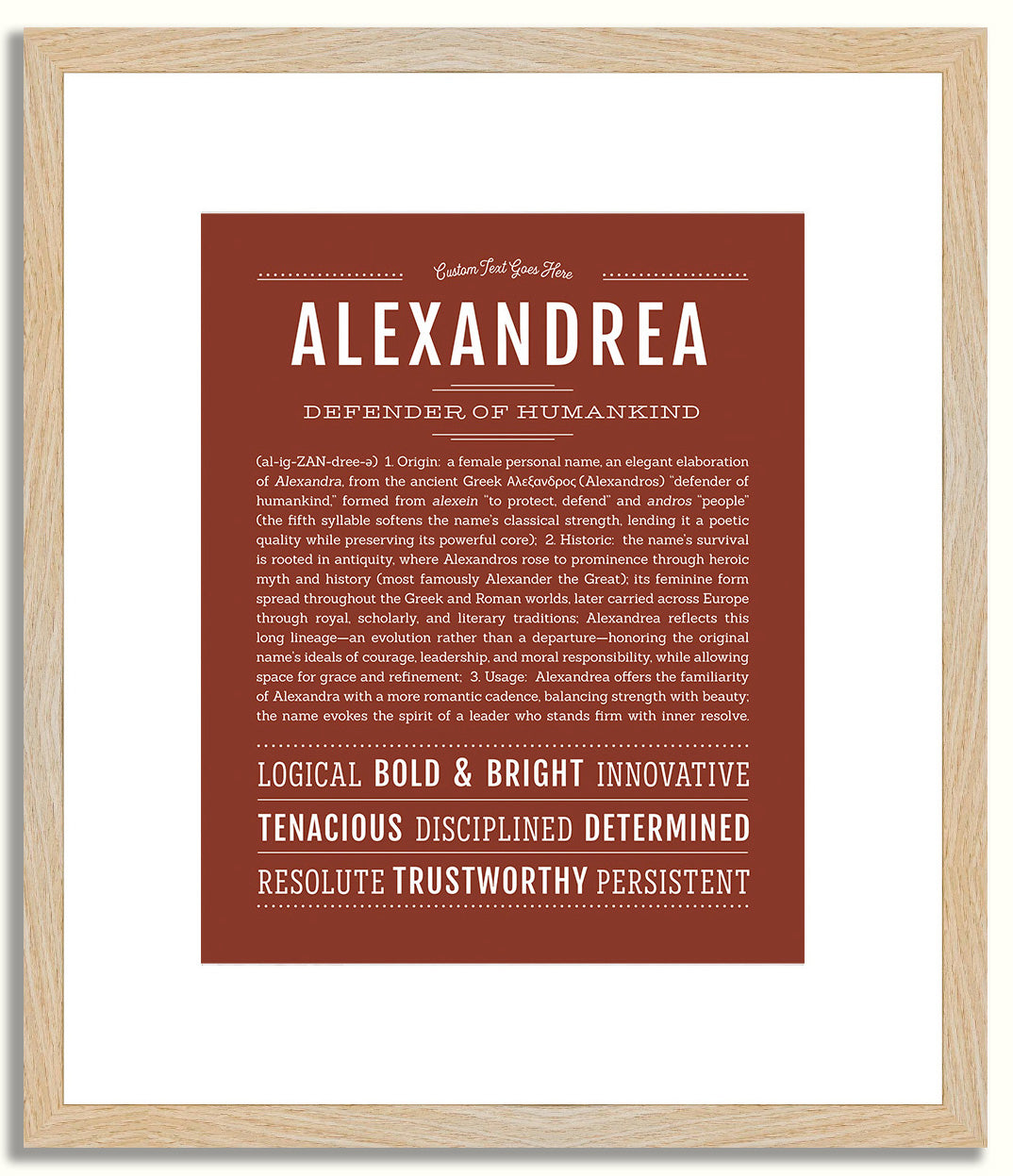 Alexandrea | Name Art Print