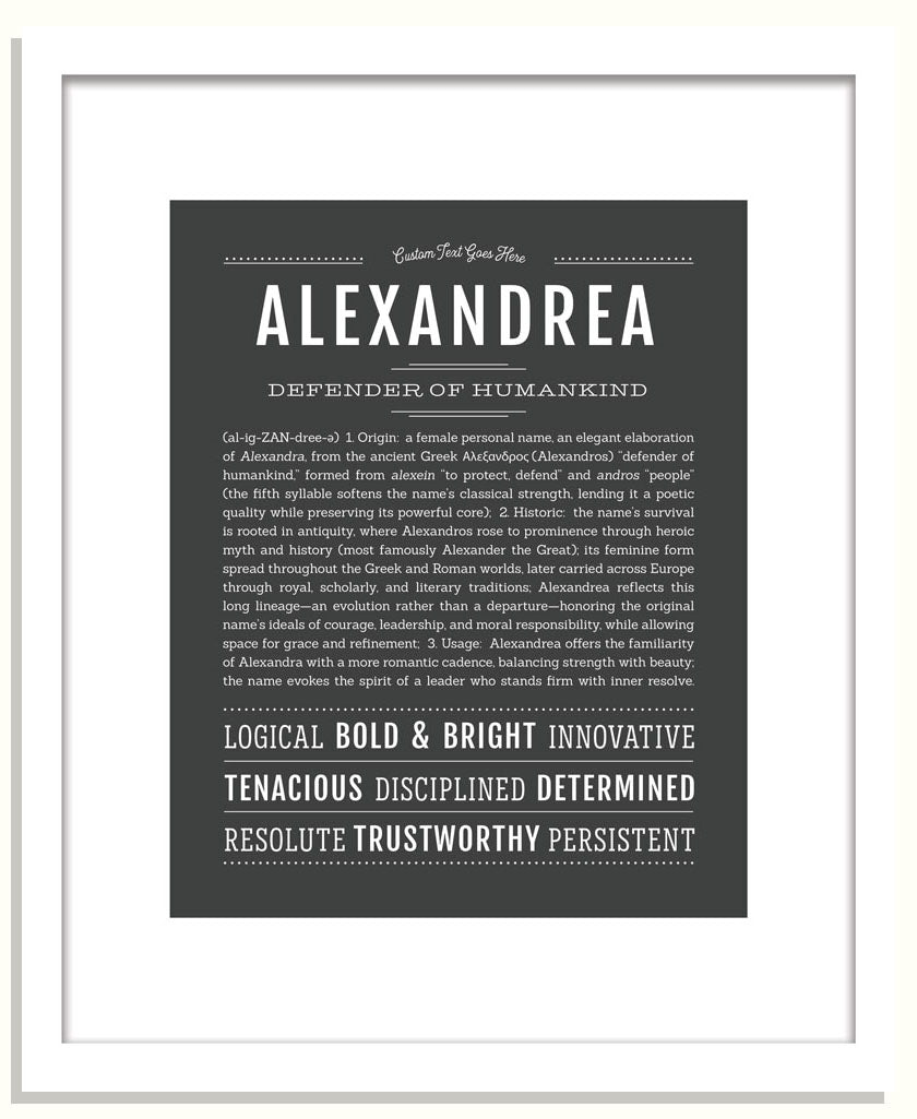 Frame Options | Charcoal Gray | Black Frame, Matted