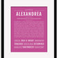 Frame Options | Dark Pink | Maple Frame, Matted