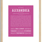 Alexandrea | Name Art Print
