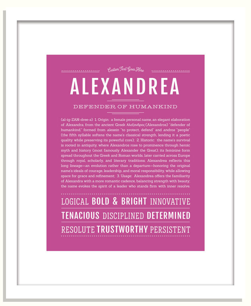Frame Options | Dark Pink | Black Frame, Matted