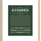 Alexandrea | Name Art Print