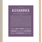 Alexandrea | Name Art Print