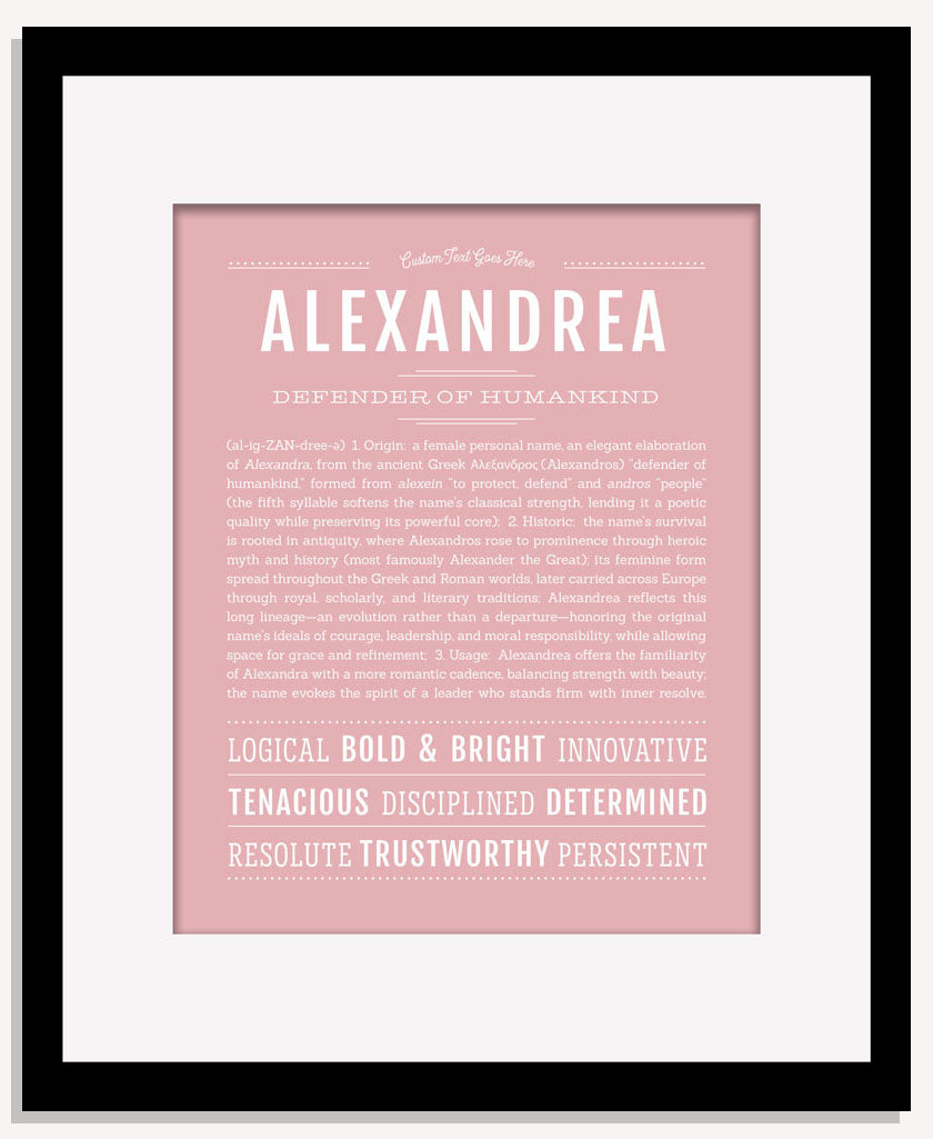 Frame Options | Dusty Rose | Maple Frame, Matted