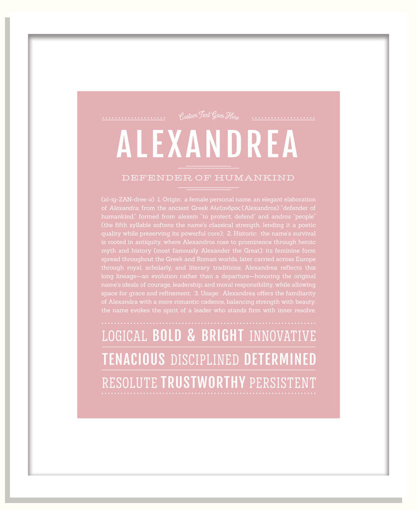 Frame Options | Dusty Rose | Black Frame, Matted