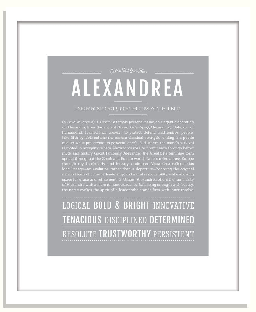 Frame Options | Light Gray | Black Frame, Matted
