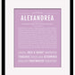 Frame Options | Lilac | Maple Frame, Matted