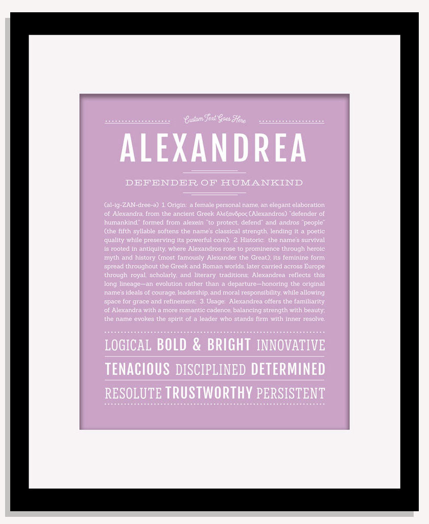 Frame Options | Lilac | Maple Frame, Matted