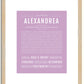 Alexandrea | Name Art Print