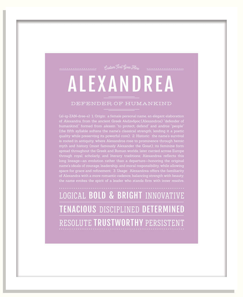Frame Options | Lilac | Black Frame, Matted