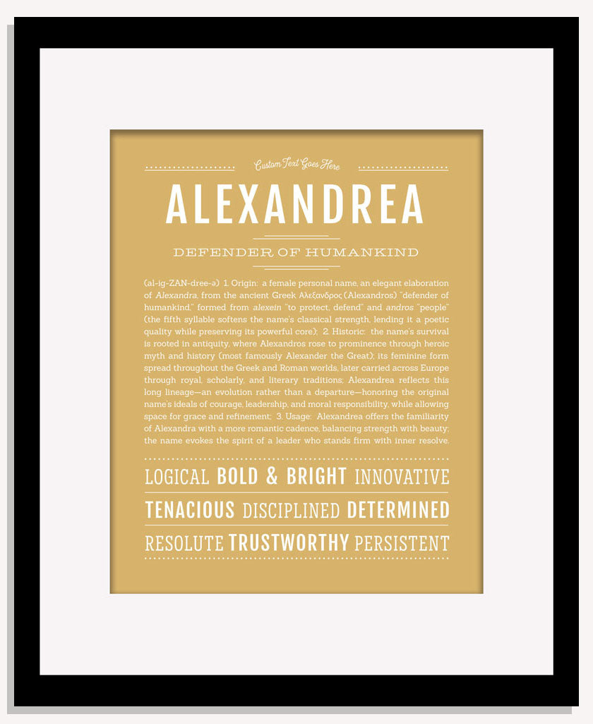 Frame Options | Matte Gold | Maple Frame, Matted