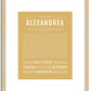 Alexandrea | Name Art Print
