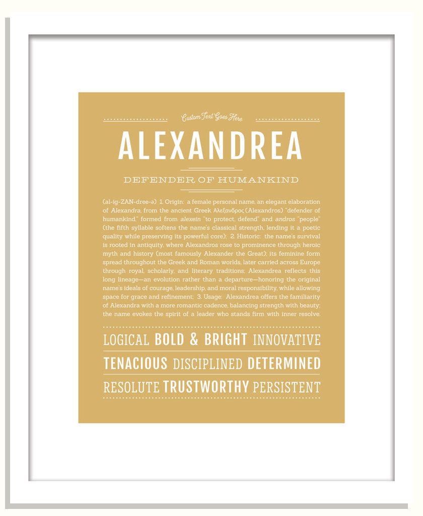 Frame Options | Matte Gold | Black Frame, Matted