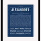 Frame Options | Midnight Blue | Maple Frame, Matted