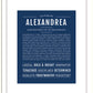 Frame Options | Midnight Blue | Black Frame, Matted