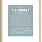 Alexandrea | Name Art Print
