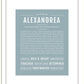 Frame Options | Powder Blue | Black Frame, Matted