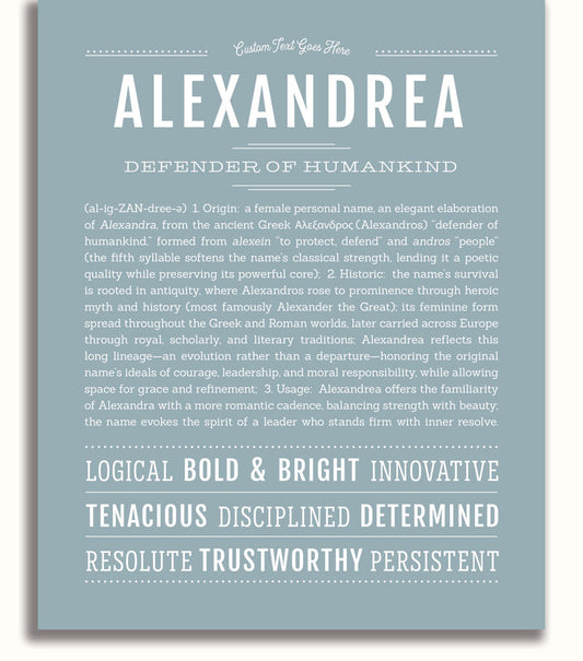 Frame Options | Powder Blue | White Frame, Matted
