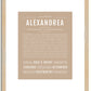 Alexandrea | Name Art Print