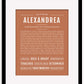 Frame Options | Terra Cotta | Maple Frame, Matted