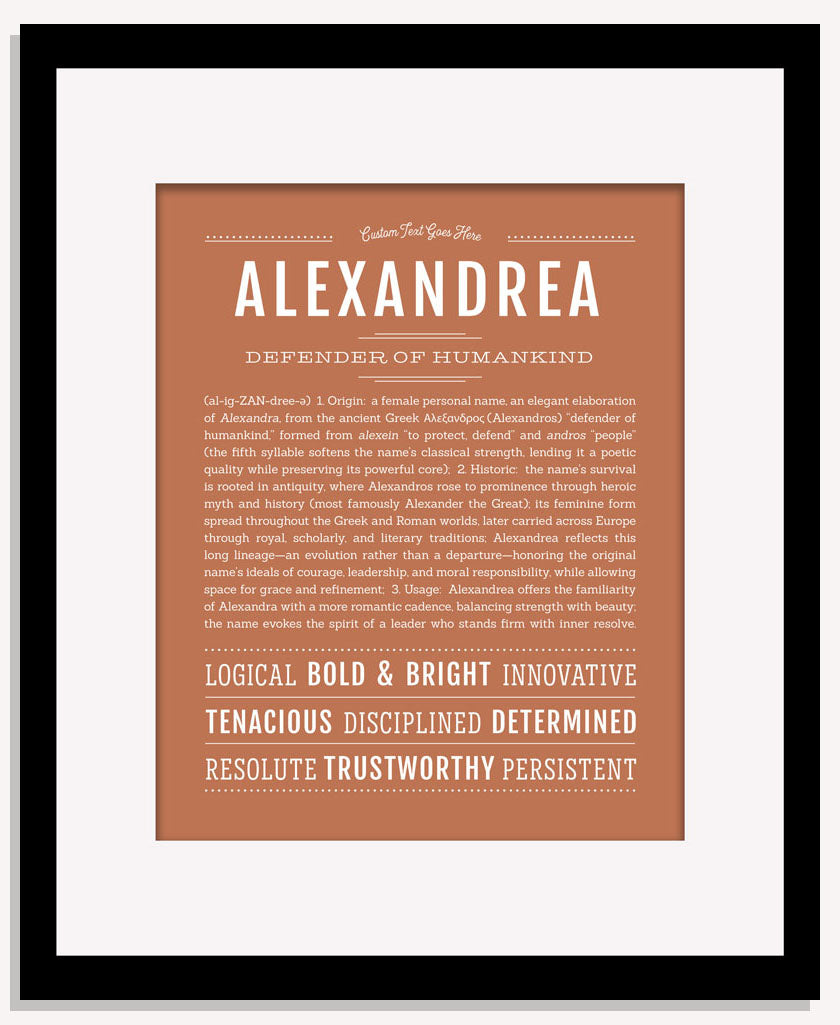 Frame Options | Terra Cotta | Maple Frame, Matted