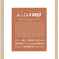 Alexandrea | Name Art Print