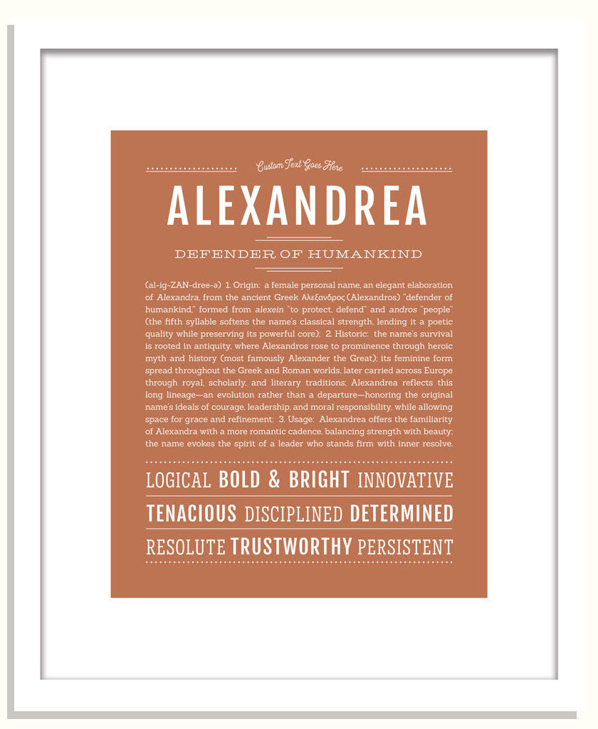 Frame Options | Terra Cotta | Black Frame, Matted