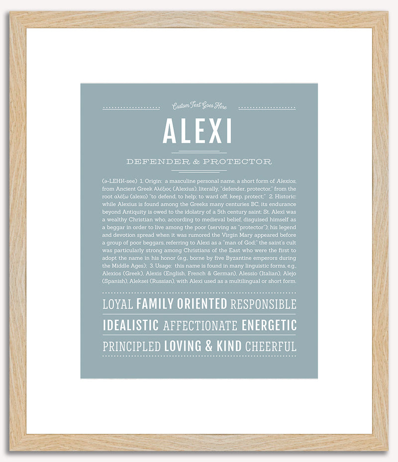 Alexi (male) | Name Art Print