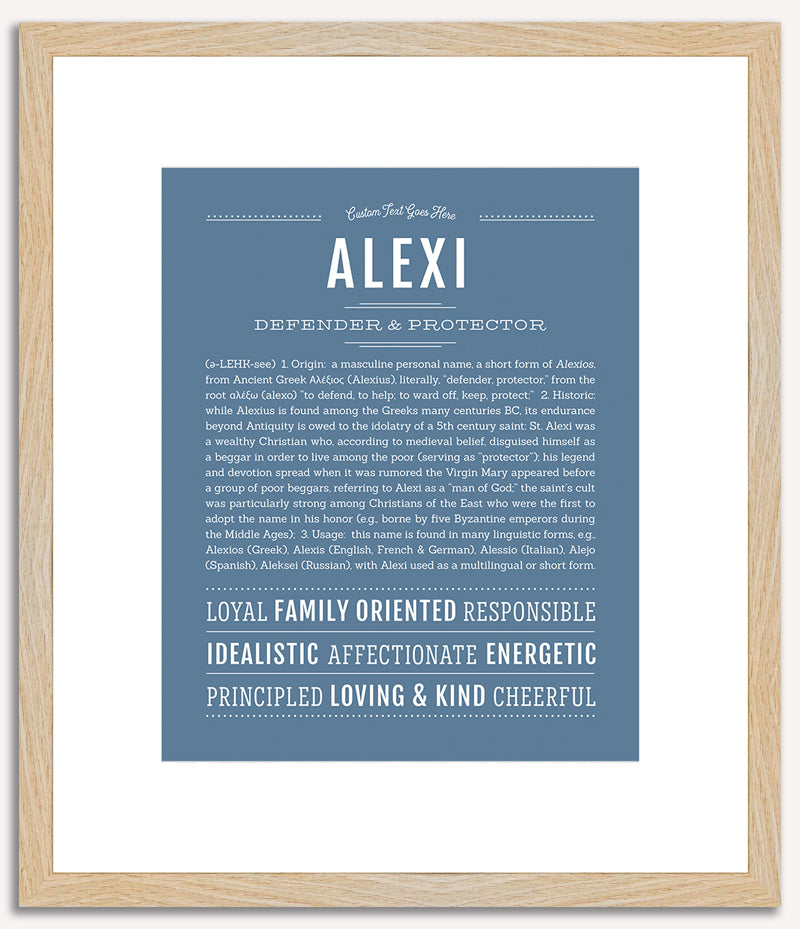 Alexi (male) | Name Art Print