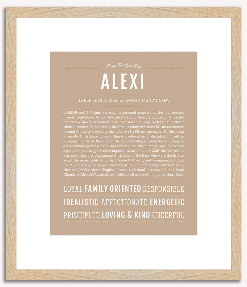 Alexi (male) | Name Art Print