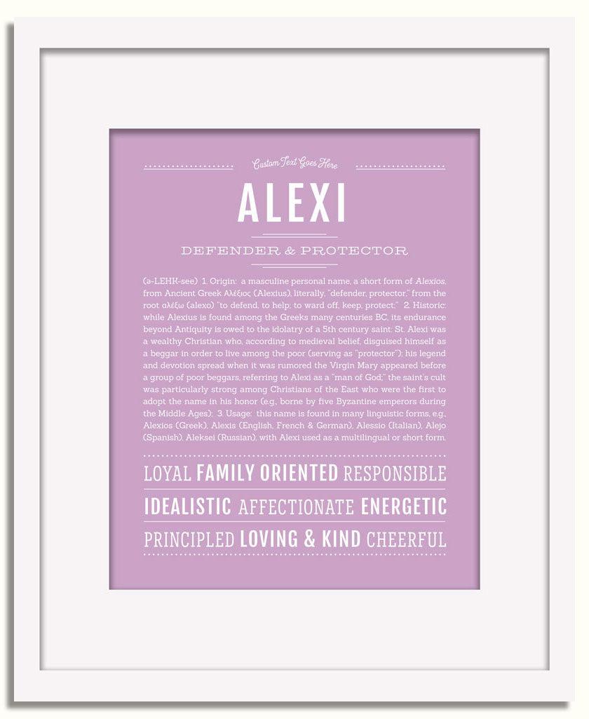 Frame Options | Lilac | White Frame, Matted