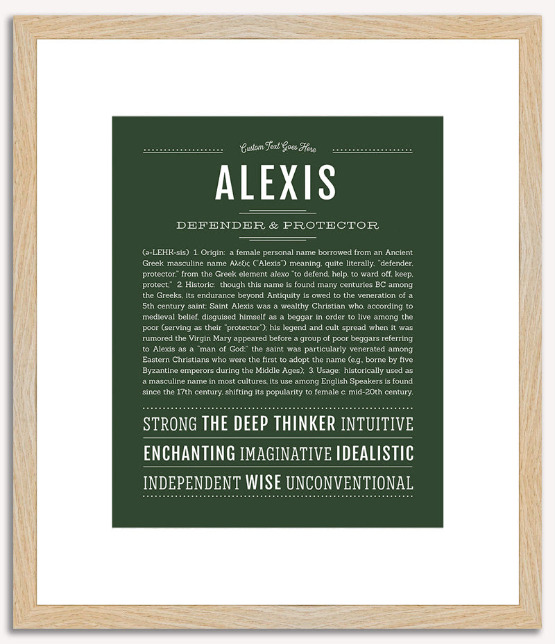 Alexis (male) | Name Art Print