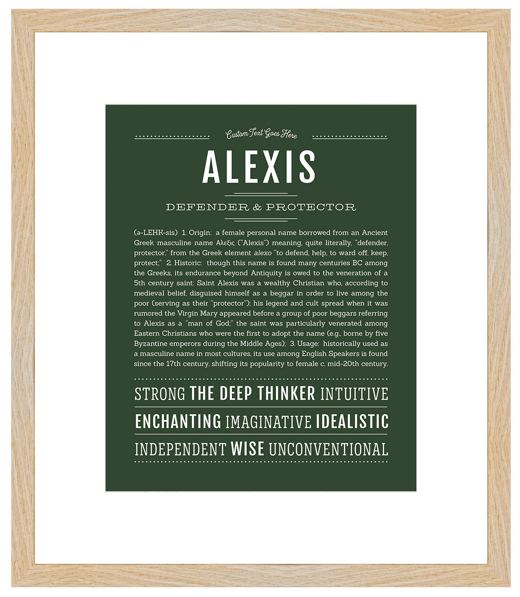 Alexis (female) | Name Art Print