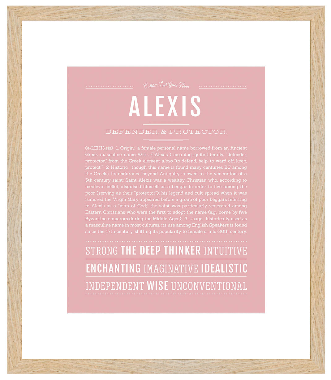 Alexis (female) | Name Art Print